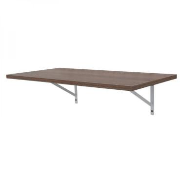 Imagem de Prateleira 100 X 25cm Nogal Com Mão Francesa