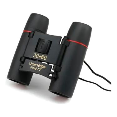 Imagem de Binóculo 30x Compacto e Dobrável – Visão Clara em Longas Distâncias para Aventura e Observação | 30x60