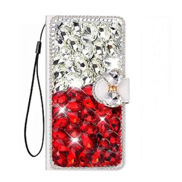 Imagem de XZDWH Capa para Samsung Galaxy A57 5G, capa protetora de couro brilhante com ranhuras para celular [suporte] [compartimentos para cartões] [fecho magnético] capa de telefone para Samsung Galaxy A57 5G