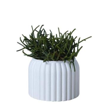 Imagem de Cachepot Rajado M - Adornos - Galanta, Branco