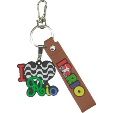 Imagem de Chaveiro Emborrachado Lembrança Do Rio De Janeiro Cristo - Corban, Mar