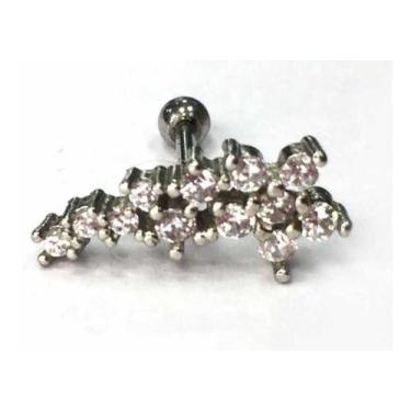 Imagem de Piercing Cartilagem Orelha aço cirúrgico Zirconia - Helix - Corban