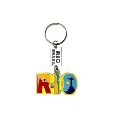 Imagem de Chaveiro Metal Chaves Personalizado Lembrança Rio de Janeiro - Brasil 