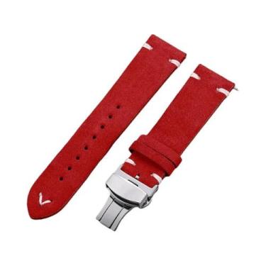 Imagem de Pulseira De Relógio De Couro Suede Macio Com Fecho Borboleta De Libera