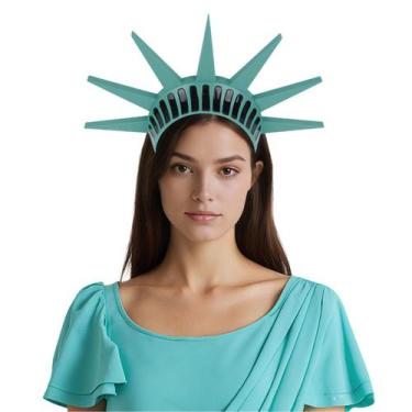 Imagem de Estátua de silicone com faixa de cabeça, coroa, verde para adulto - ta