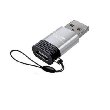 Imagem de Adaptador Conversor Usb 3.1 Tipo-c Fêmea Para Usb 2.0 Macho