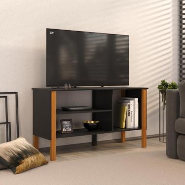 Imagem de Rack para TV até 40 Polegadas Com Prateleiras e Nichos Alice 90cm  - Vianossa