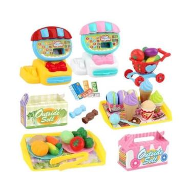 Imagem de Brinquedo Eletrônico De Caixa Registradora Para Crianças Acima De 3 An