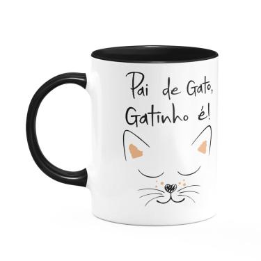 Imagem de Caneca Pais - Pai de gato, gatinho é! B-black - 325ml