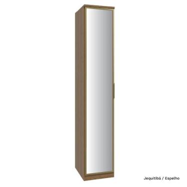 Imagem de Guarda Roupa Modulado 01 Porta Vidro 234cm com Prateleira Setiba - Móv