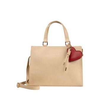 Imagem de Bolsa de Mão Feminina BG Amour Bege - Bagaggio, U, Bege