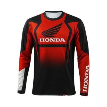 Imagem de Camiseta Masculina De Manga Comprida De Secagem Rápida Honda, Casual, 