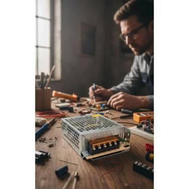 Imagem de Fonte 12V 10A 120W Bivolt Estabilizada P/ LED e Câmera - Congratulatio