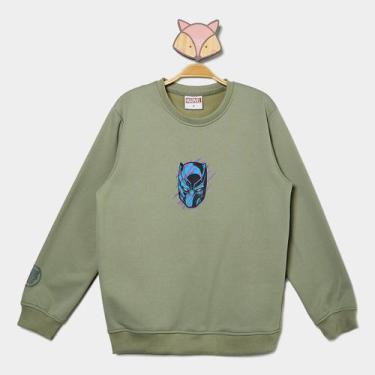 Imagem de Moletom Infantil Mooncity Menino, Verde claro, 14A