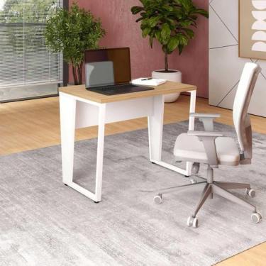 Imagem de Mesa Industrial Escritório 90cm x 60cm Pés Metal F5 Office - F5 Office