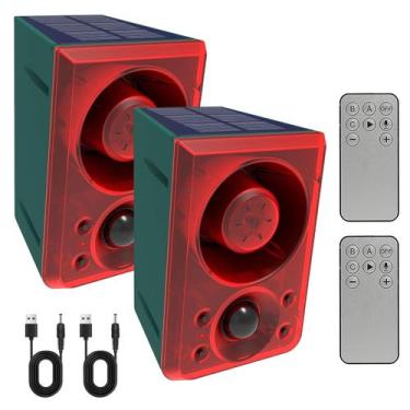 Imagem de Alarme solar de sensor de movimento externo ChunHee com latidos de cac