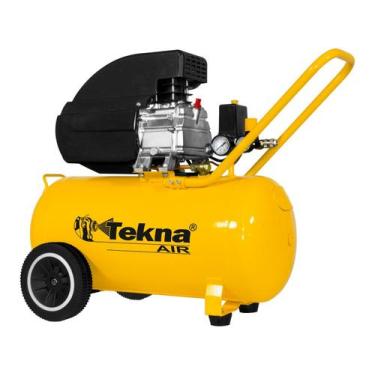 Imagem de Compressor Ar Portátil 110V 2,5 Hp 8,5 Pés 50 Litros CP8550T-1C - TEKN