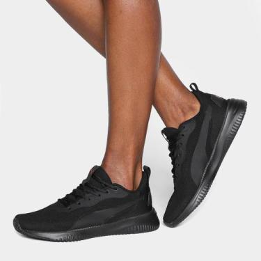 Imagem de Tênis Puma Flyer Flex BDP Feminino, Preto, Grafite, 34