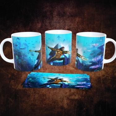 Imagem de Caneca de Porcelana 325ml Decorada Dc Comics Estampa 14 para Bebidas Quentes Apta para...