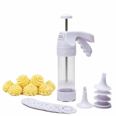 Imagem de Maquina De Biscoitos Bolacha Wilton Petit Four E Cookies Kit Conjunto Biscoiteira Com 1...