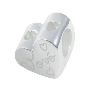 Imagem de Berloque Separador Coração Vovó Vovô Dinda Em Prata 925 - MIT Joias, V