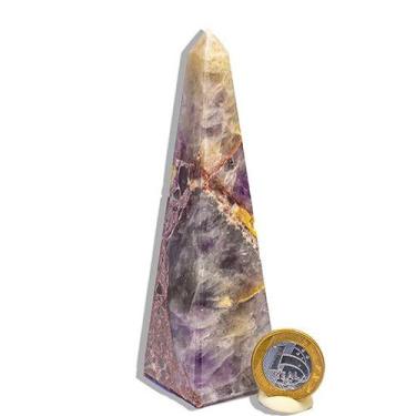 Imagem de Obelisco Quartzo Jiboia Natural 12 a 14 cm 200 a 300 g - Tipo B - Cris