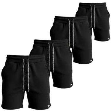 Imagem de Kit 4 Bermudas Moletom Short Masculino Casual Dagg-Masculino