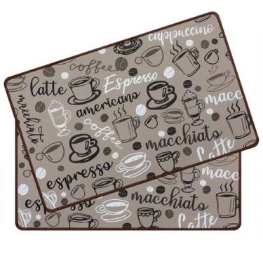Imagem de Jogo Americano SHACOS para Café 2 Unidades, 30x48 cm, Antiderrapante