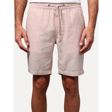 Imagem de Bermuda Calvin Klein Jeans Masculina Cadarço Cotton Rosa Claro-Masculino