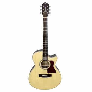 Imagem de Violao giannini ggc plus ceq ns aco eletroacustico grand concert cutaw