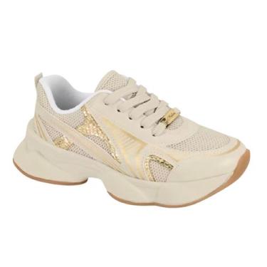 Imagem de Tenis Infantil Menina Molekinha Premium Leve 25005203 Cor:Branco Off D