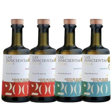 Imagem de Kit Azeite Oliva Extra Virgem Chileno 2 Arberquina e 2 Picual 500ml - 