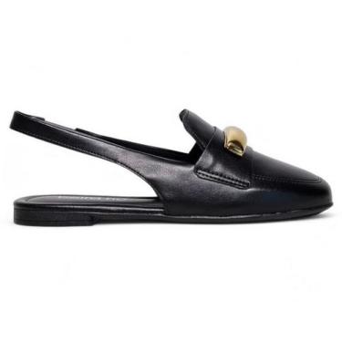 Imagem de Sapato Mule Feminino Beira Rio Slingback 4323105, Preto 01, 36
