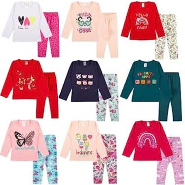 Imagem de Kit Sortido 6 Peças de Roupas Feminino Infantil Inverno - piccolitutti