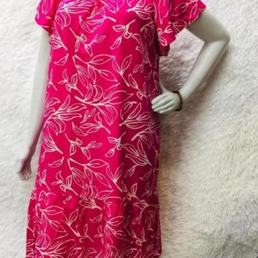 Imagem de Vestido plus site rosa estampado - Mari modas, Rosa, GG
