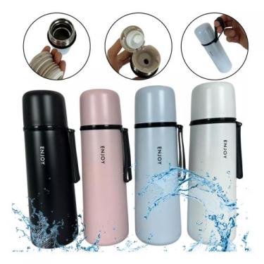 Imagem de Garrafa Térmica Inox 450ml Sport Infusor De Cha Bpa Free - ENJOY