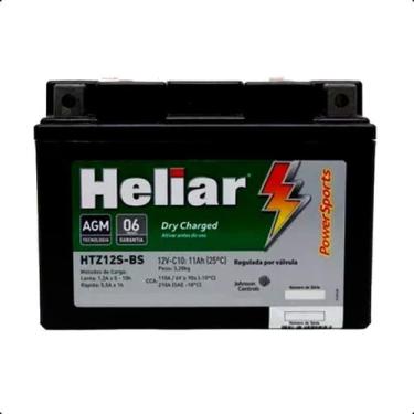 Imagem de Bateria Moto HTZ12S-BS VTR 1000F NC 700 Heliar 11Ah Selada