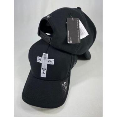 Imagem de Boné Leão de Judá preto cruz branca - Anthco