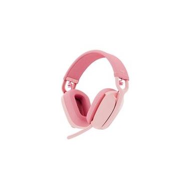 Imagem de Headset Sem Fio Logitech Zone Vibe 100, Drivers 40 mm, USB, Bluetooth, PC, Mobile, Rosa - 981-001223