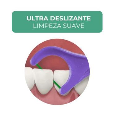 Imagem de Kit 2 Flosser Fio Dental Individual com Forquilha e Haste GUM Ultra De