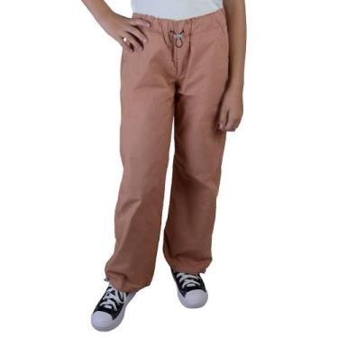 Imagem de Calça Juvenil Feminina Dipopini Parachute Marrom Avelâ CIF14, 12, Marr