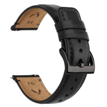 Imagem de Pulseira de relógio Fullmosa 18-26mm Pulseira de couro de liberação rá