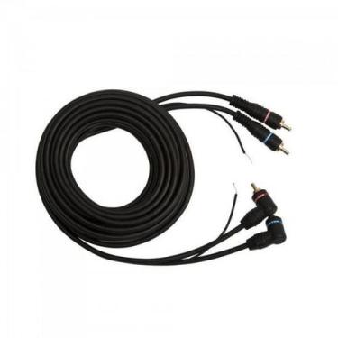Imagem de Cabo 2 X 2 RCA Com Fio Terra Gold Plug 90 5M Preto Storm