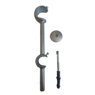Imagem de Suporte Duplo Alongado 19/28mm Para Varão de Cortina de Ilhós   - ART 