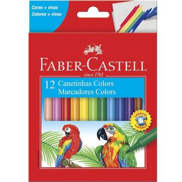 Imagem de Caneta Hidrografica Colorir 12 Cores Faber Castell