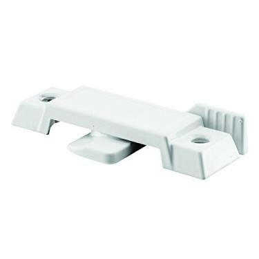 Imagem de Prime-Line Products F 2592 Sash Lock, estrutura fundida, branca, usada em janelas deslizantes verticais e horizontais