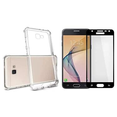 Imagem de Capinha Antichoque + Vidro 3D Compatível com Samsung Galaxy J5 Prime