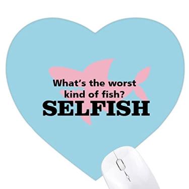 Imagem de Mousepad de borracha Question Humor Bad Selfish Heart Tapete de jogo escritório