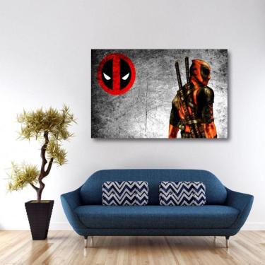 Imagem de Quadro decorativo Deadpool Tela em Tecido