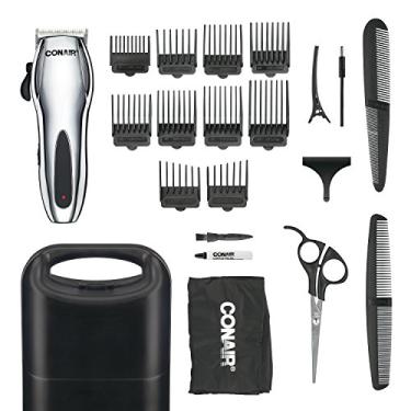 Imagem de Conair Aparador de cabelo masculino MAN para homens, kit de corte de cabelo doméstico com ou sem fio, 22 peças